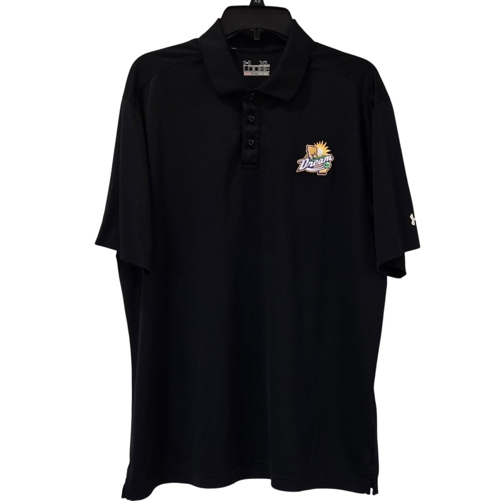 Under Armour Polo Mens XL Black California Dream Tennis WTT Collectible Rare - Picture 3 of 8